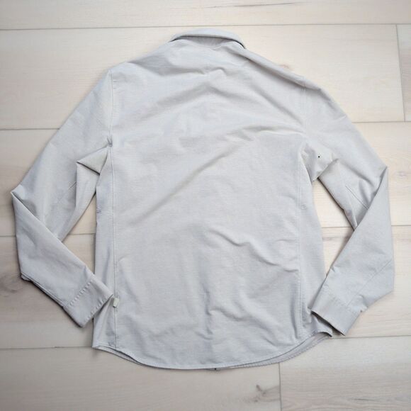 lululemon athletica Light Gray Casual Button Down Shirt - Picture 6 of 12